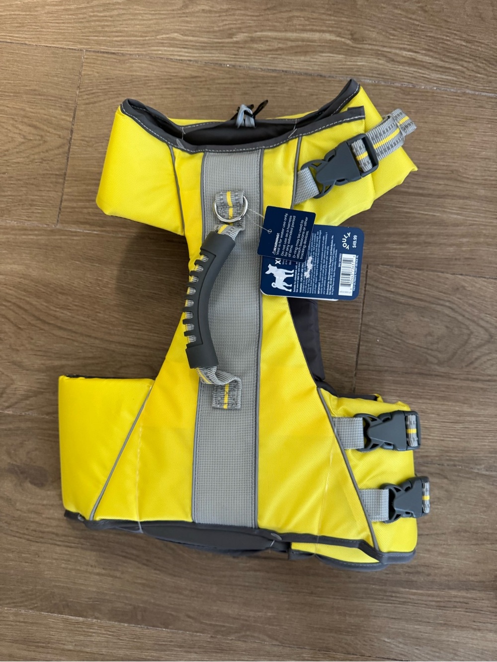 Yellow Reflective Dog Life Jacket with Top Handle - Youly